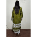 Green Bandhej Angrakha Suit - Colours Of Ethnic