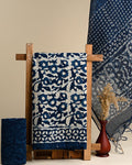 Elegant Dabu Print Cotton Suit Paired with Kota Doria Dupatta - Colours Of Ethnic